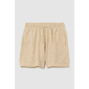 Pantaloni scurti cu snur de ajustare si model cu inimi imagine