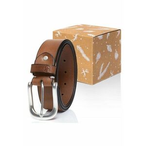 Curea Din Piele - Tm0174H51 - 100% Piele Naturala - Marime: 80 - Latime: 4 cm - Culoare: Maro imagine