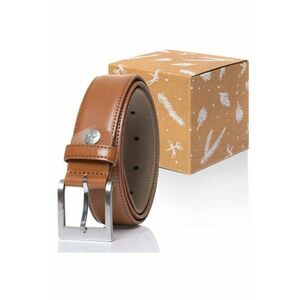 Curea Din Piele - Rr0001R01 - 100% Piele Naturala - Latime: 35 mm - Culoare: Maro - 100 cm - Maro imagine