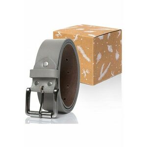 Curea Din Piele - Sopo-Van832 0730 - 100% Piele Naturala - Culoare: Gri - Latime: 4 cm - Lungime: 85 cm - Gri - imagine