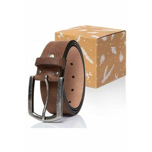 Curea Din Piele - Sopo-Van1004B - 100% Piele Naturala - Culoare: Maro - Latime: 4 -5 cm - Lungime: 85 cm - Maro - imagine