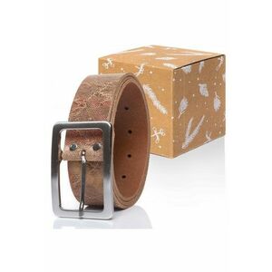 Curea Din Piele - Sopo-Van908 - 100% Piele Naturala - Culoare: Maro - Lungime: 85 cm - Latime: 4 cm - 85 x 4 cm - Maro - imagine