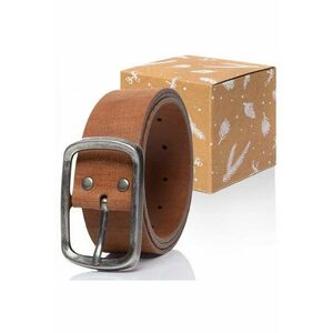 Curea Din Piele - Sopo-Van981 - Piele - Culoare: Maro - Lungime: 85 cm - Latime: 4 cm - 85 x 4 cm - Maro - imagine