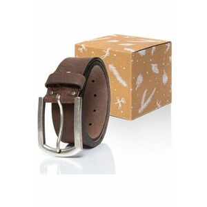 Curea Din Piele - Curea Vanzetti - Maro - 100% Piele Naturala - Lungime Totala: 85 cm - Latime: 4 -5 cm - 85 x 4 -5 cm - Maro - imagine