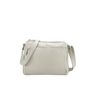 Geanta din piele naturala gri Camelia 124 17696 imagine