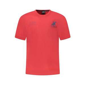 U.S. Grand POLO Tricou barbati cu imprimeu - cu decolteu la baza gatului - rosu imagine