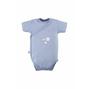 Body cu maneca scurta si model balon - - Petite - Albastru - pentru baietei imagine