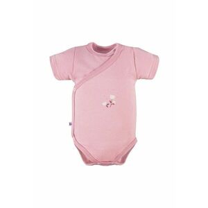 Body cu maneca scurta si model cu floricica - - Petite - Roz - pentru fetite imagine