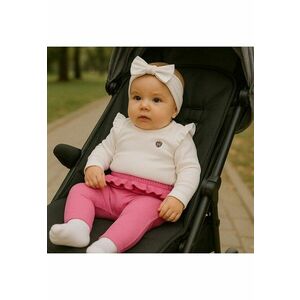 Colanti cu detaliu volan in talie - Hope - Fucsia - pentru fetite imagine