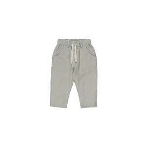 Pantaloni eleganti cu elastic in talie - Holiday Time - cu dungi Bej - pentru baietei imagine