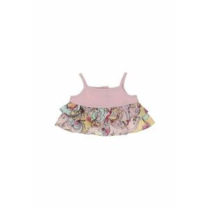 Top cu volane - Star Light - Roz - pentru fetite imagine