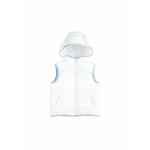 Vesta cu margine Bleu - Flexible - Alb - pentru baietei imagine