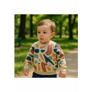 Bluza cu maneca lunga si imprimeu colorat - Moments - Multicolor - pentru baietei imagine