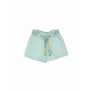 Pantaloni scurti cu esarfa in talie - Jungle - Verde Mint - pentru fetite imagine