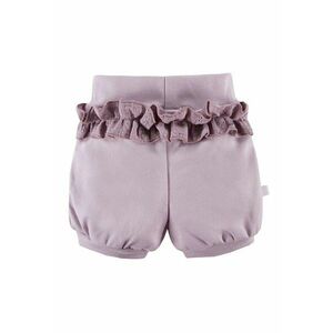 Pantaloni scurti bufanti cu volan in talie - - Botanic - Mov - pentru fetite - 92 - Mov imagine