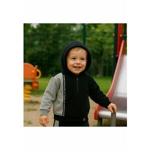 Hanorac cu gluga - - City Boys - Negru & Gri - pentru baieti imagine