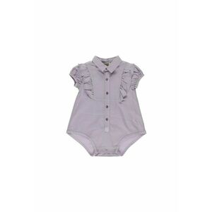 Body cu volane tip camasa - Star Light - Lila - pentru fetite imagine
