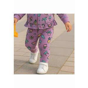 Colanti cu modele multicolore - Surf Up - Violet - pentru fetite imagine