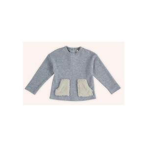 Pulover tricotat cu buzunare de blanita - - It`s Our Nature - Blue - pentru fetite imagine