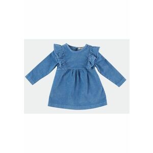 Rochie babydoll cu maneca lunga si volanas - - Braverry - Albastru - pentru fetite imagine