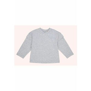 Bluza cu maneca lunga - Little Ballerina - Gri Melanje - pentru fetite imagine