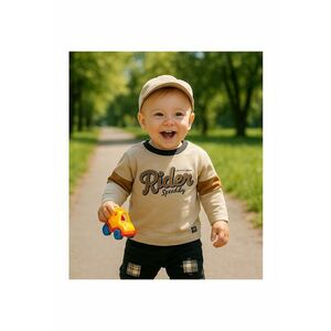 Bluza cu maneca lunga Rider - - Road Legend - Bej - pentru baieti imagine