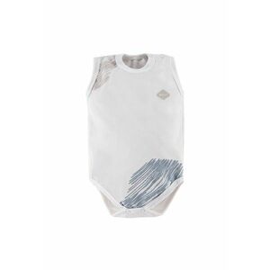 Body fara maneci cu model colorat - - Pacific - Alb - pentru baietei imagine