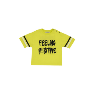 Tricou Fun Crew - Feeling Good - Galben Fosforescent - pentru baietei imagine