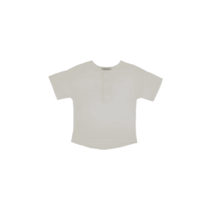 Tricou cu nasturi - Zoey - Ecru - pentru baietei imagine