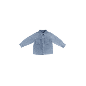 Camasa de blugi cu model texturat - Gaming Mode - Albastru Denim - pentru baietei imagine