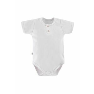 Body cu maneca scurta si nasturi - - Pacific - Alb - pentru baietei imagine