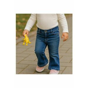 Blugi evazati - Angels - Bleumarin Navy - pentru fetite imagine