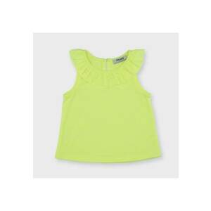 Top cu guler volan - Elena - Galben Fosforescent - pentru fetite imagine