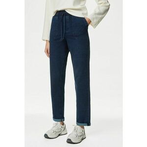 Pantaloni cu talie inalta si banda cu snur in talie imagine