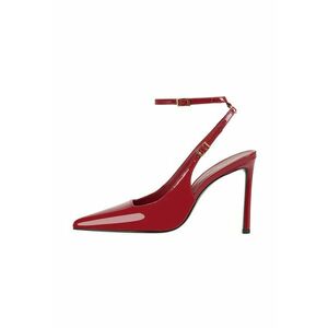Pantofi slingback din piele cu toc stiletto imagine