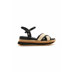 Sandale cu talpa wedge si catarama imagine