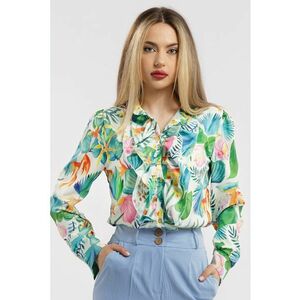 Camasa cu aplicatii cu volane si model imagine