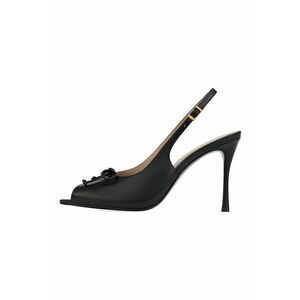 Sandale de piele cu varf decupat imagine