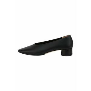 Pantofi de piele cu toc masiv imagine