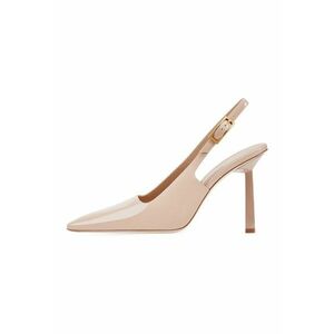 Pantofi slingback din piele lacuita imagine