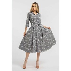 Rochie-camasa evazata cu cordon in talie imagine