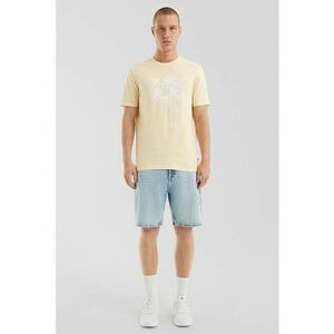 Tricou din bumbac cu model tropical imagine
