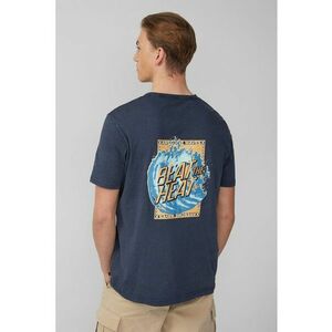 Tricou cu model grafic frontal si pe partea din spate imagine