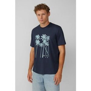 Tricou din bumbac cu model tropical imagine