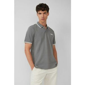 Tricou polo cu imprimeu logo discret imagine