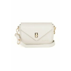 Geanta crossbody din piele cu logo discret imagine