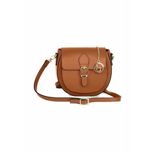 Geanta crossbody de piele cu buzunar frontal imagine