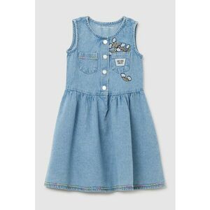 Rochie din denim cu broderie imagine