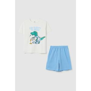 Pijama scurta cu imprimeu cu dinozaur imagine