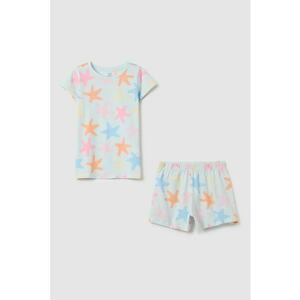 Pijama din bumbac cu imprimeu imagine